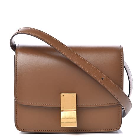 sac classic box celine|CELINE Smooth Calfskin Small Classic Box Flap Bag Camel .